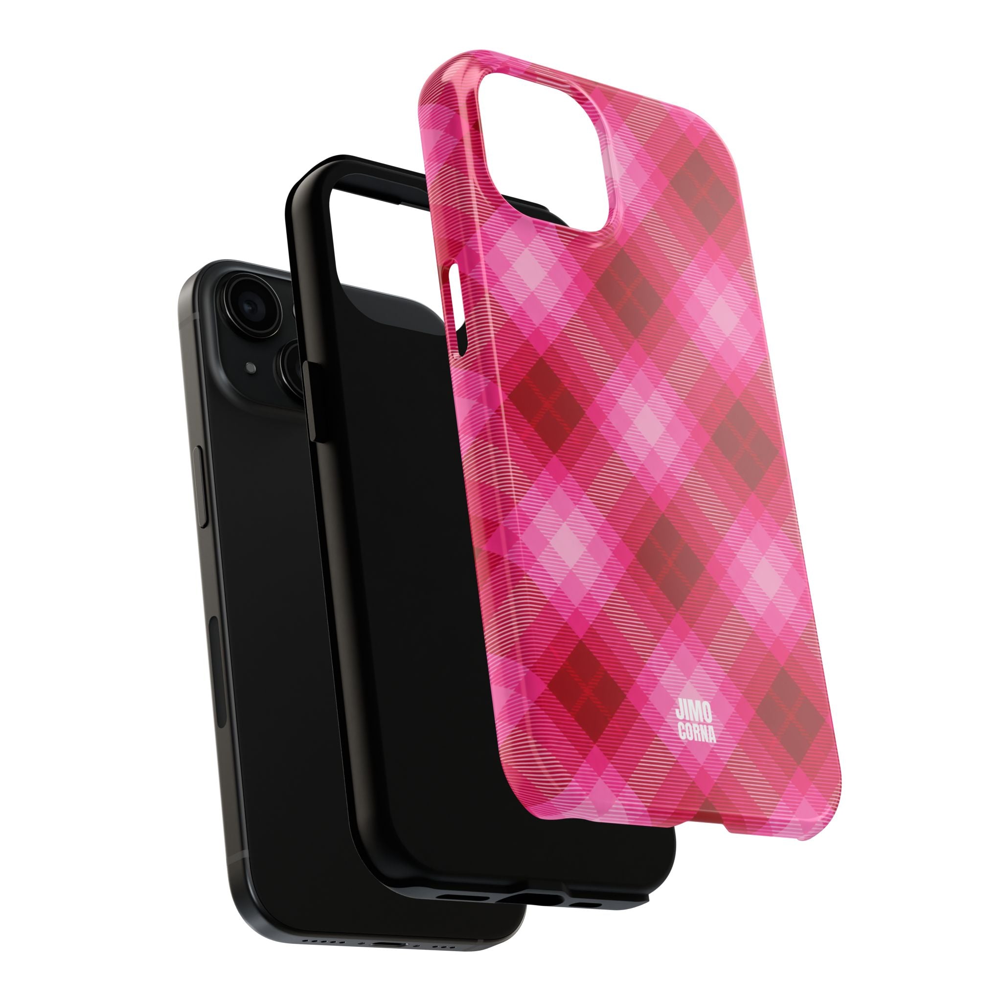 Pink Picnic Plaid iPhone Case