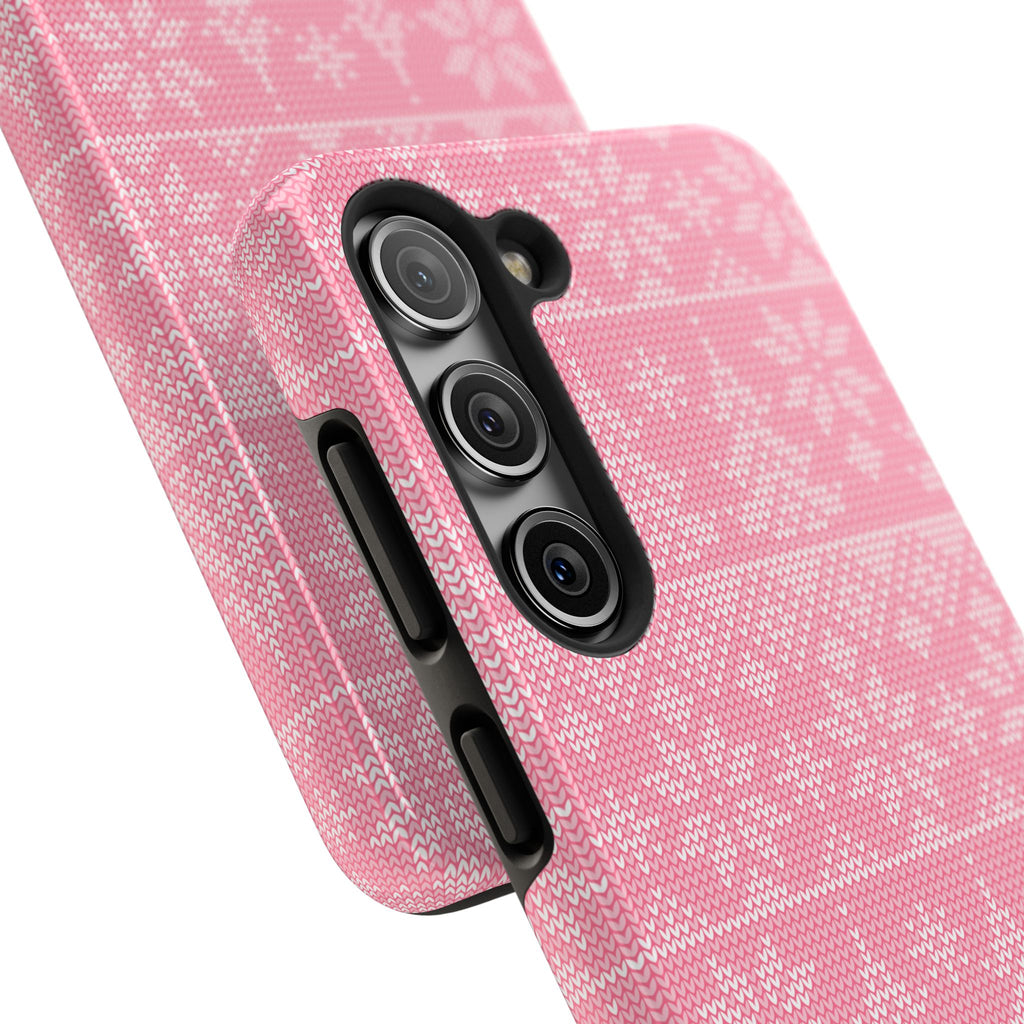 Holiday Knit | Pink Samsung Galaxy Case