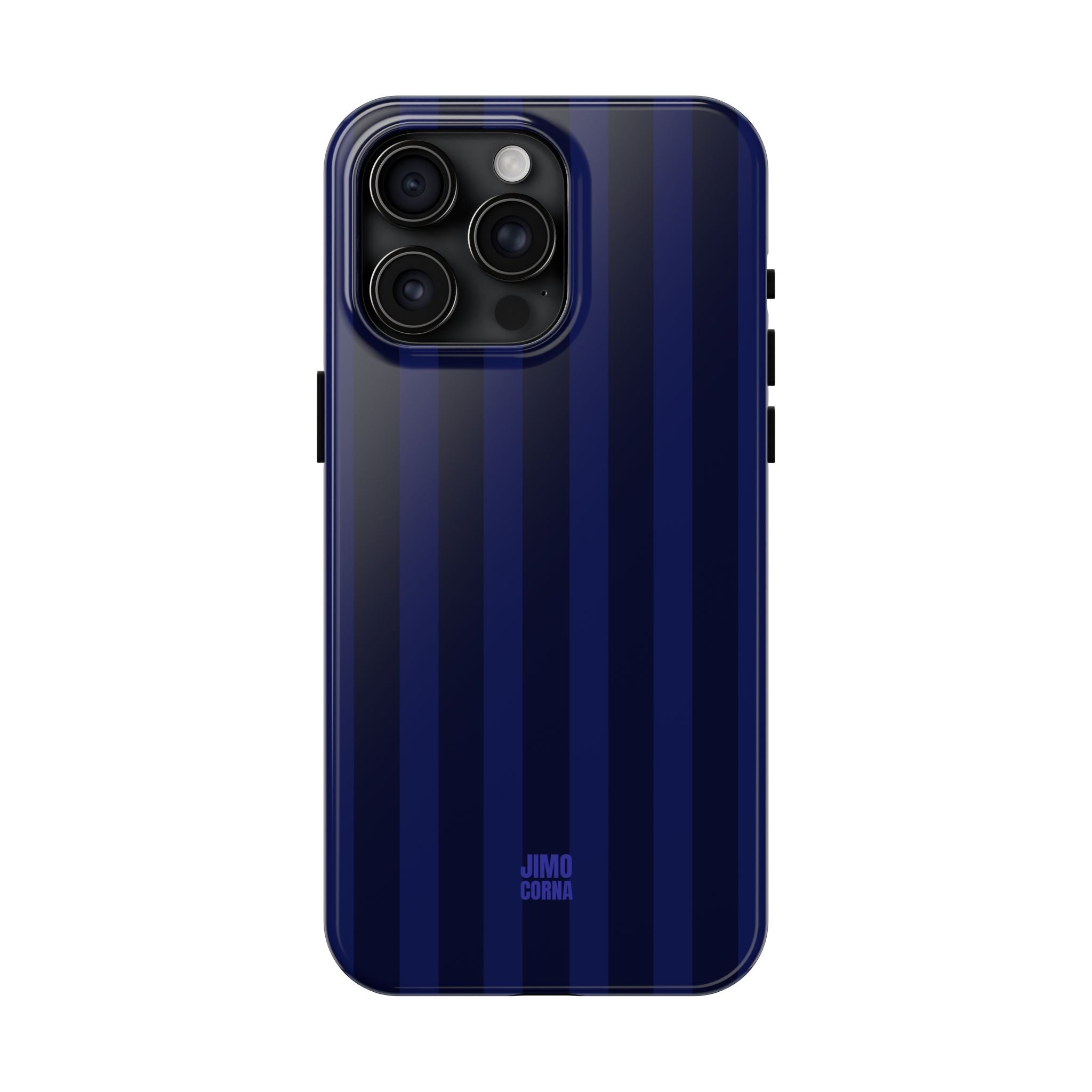 Bold Stripes iPhone Case | Navy Blue