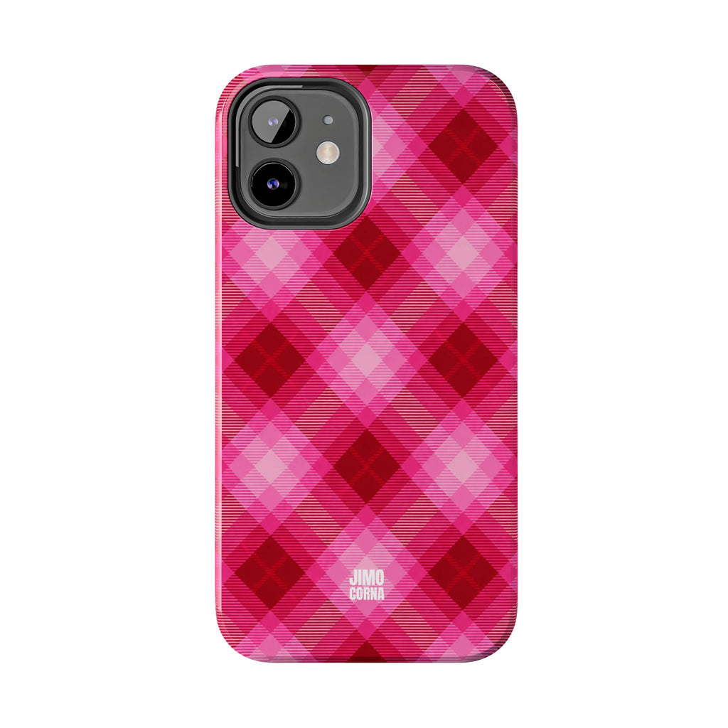 Pink Picnic Plaid iPhone Case