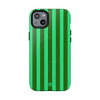 Bold Stripes MagSafe iPhone Case | Olive Green
