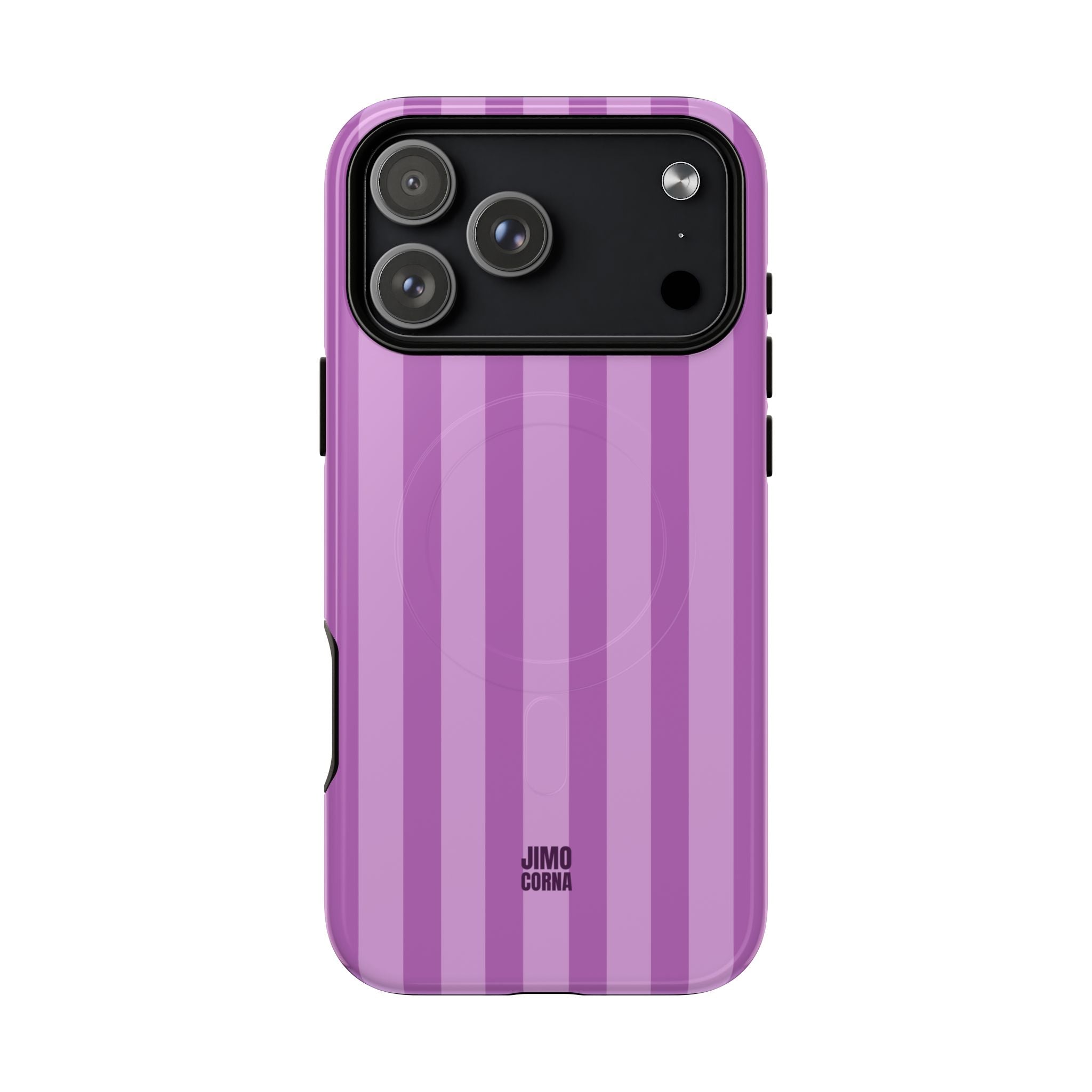 Bold Stripes MagSafe iPhone Case | Plum