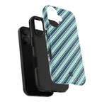 Angelina Stripes | Blue - iPhone Case