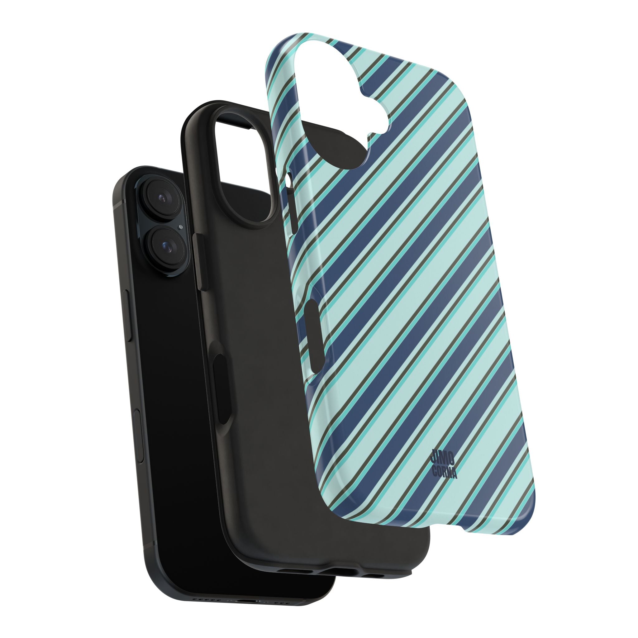 Angelina Stripes | Blue - iPhone Case