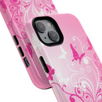 Pink Flutter Garden MagSafe iPhone Case