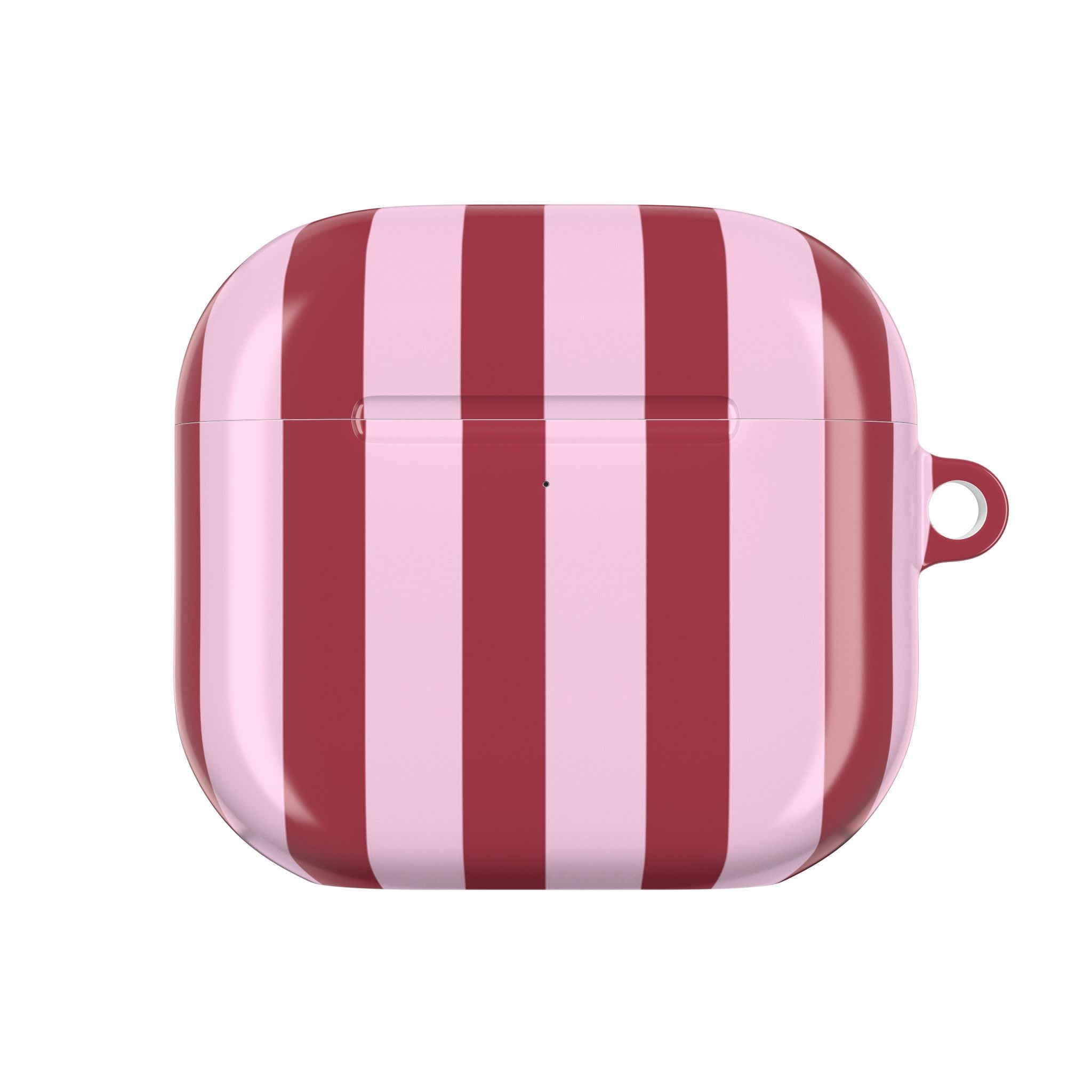 Bold Stripes AirPods Case | Pink and Red