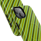 Angelina Stripes | Olive - MagSafe iPhone Case