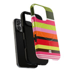 Berry Citrus Stripe MagSafe iPhone Case