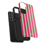 Lime Green and Pink Bold Stripes