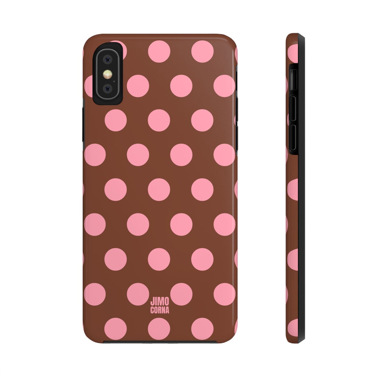 Big Polka Dot | Brown and Pink