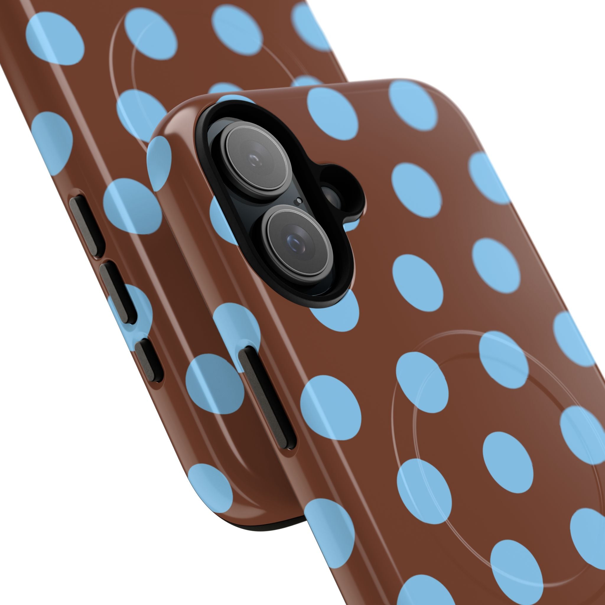 Big Polka Dot | Brown and Blue
