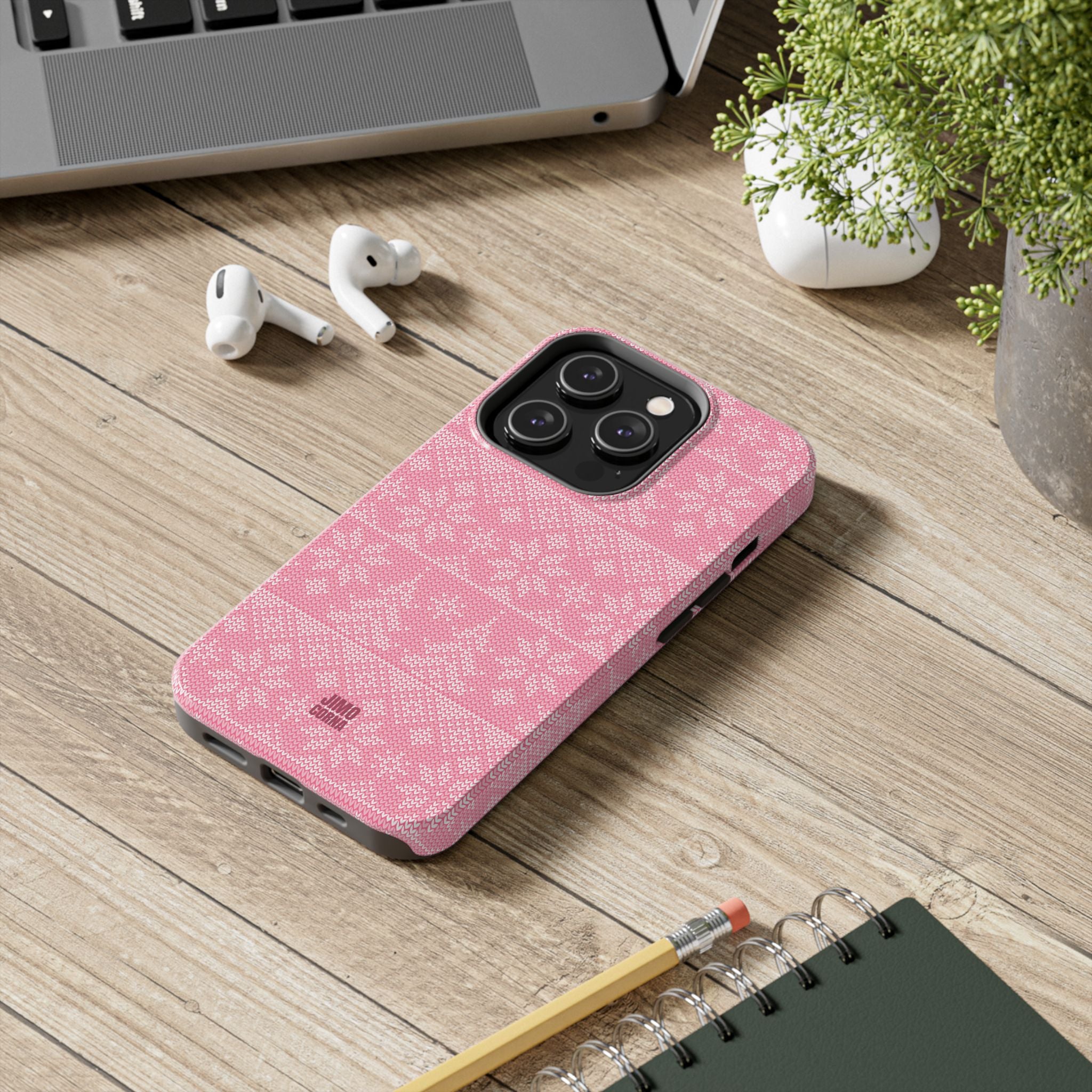 Holiday Knit | Pink iPhone Case