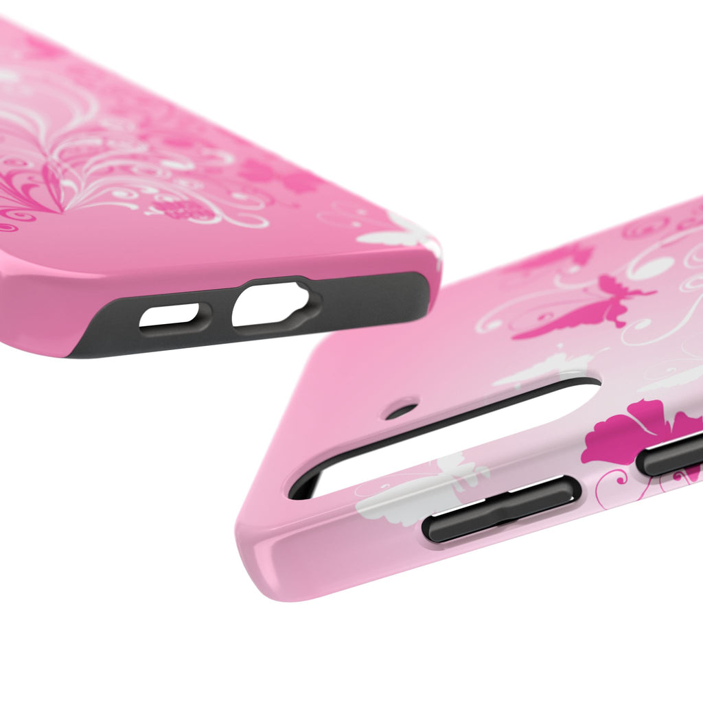 Pink Flutter Garden Samsung Galaxy Case