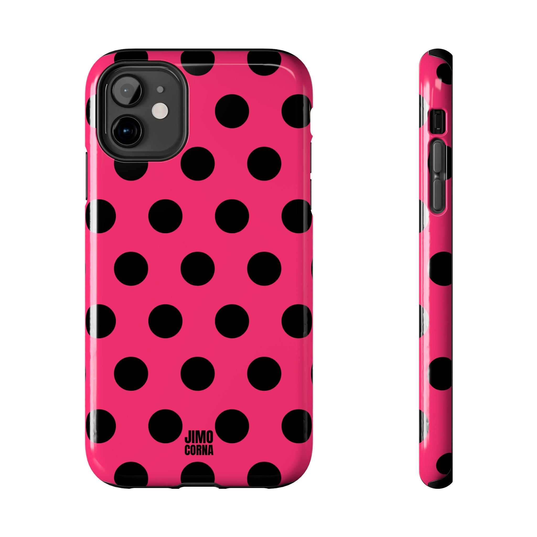 Big Polka Dot | Hot Pink and Black