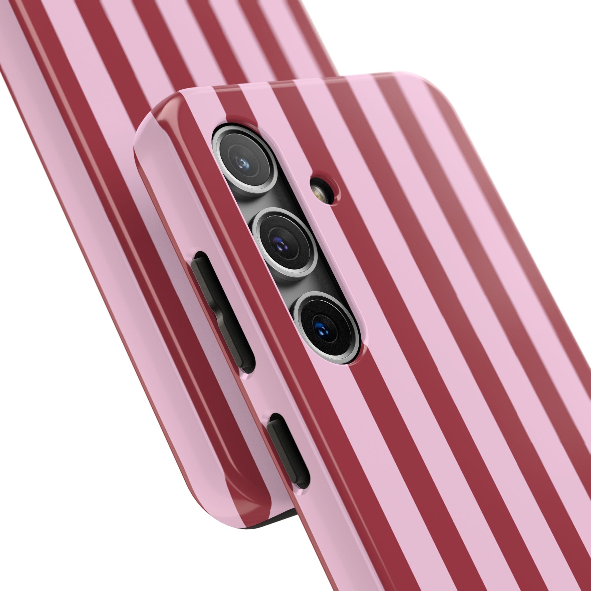 Bold Stripes Samsung Galaxy Case | Pink and Red