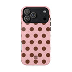 Big Polka Dot | Pink and Brown