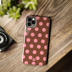 Big Polka Dot | Brown and Pink