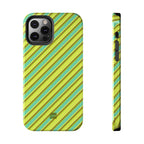 Angelina Stripes | Green - iPhone Case