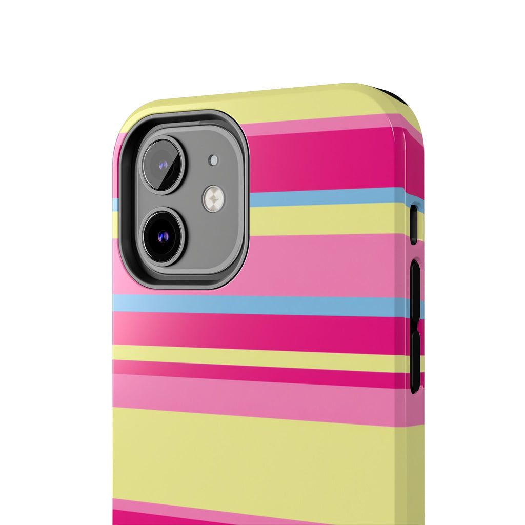 Lemonberry Stripe iPhone Case