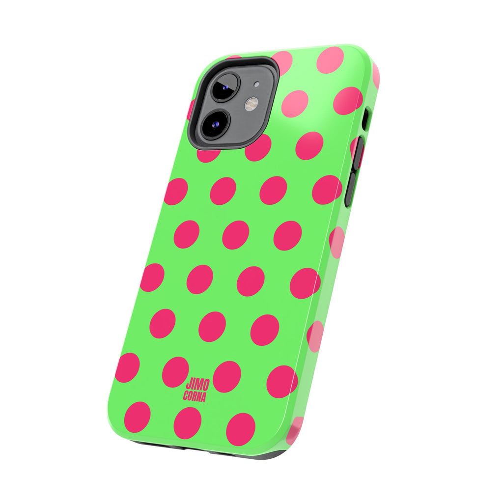 Big Polka Dot | Green and Pink
