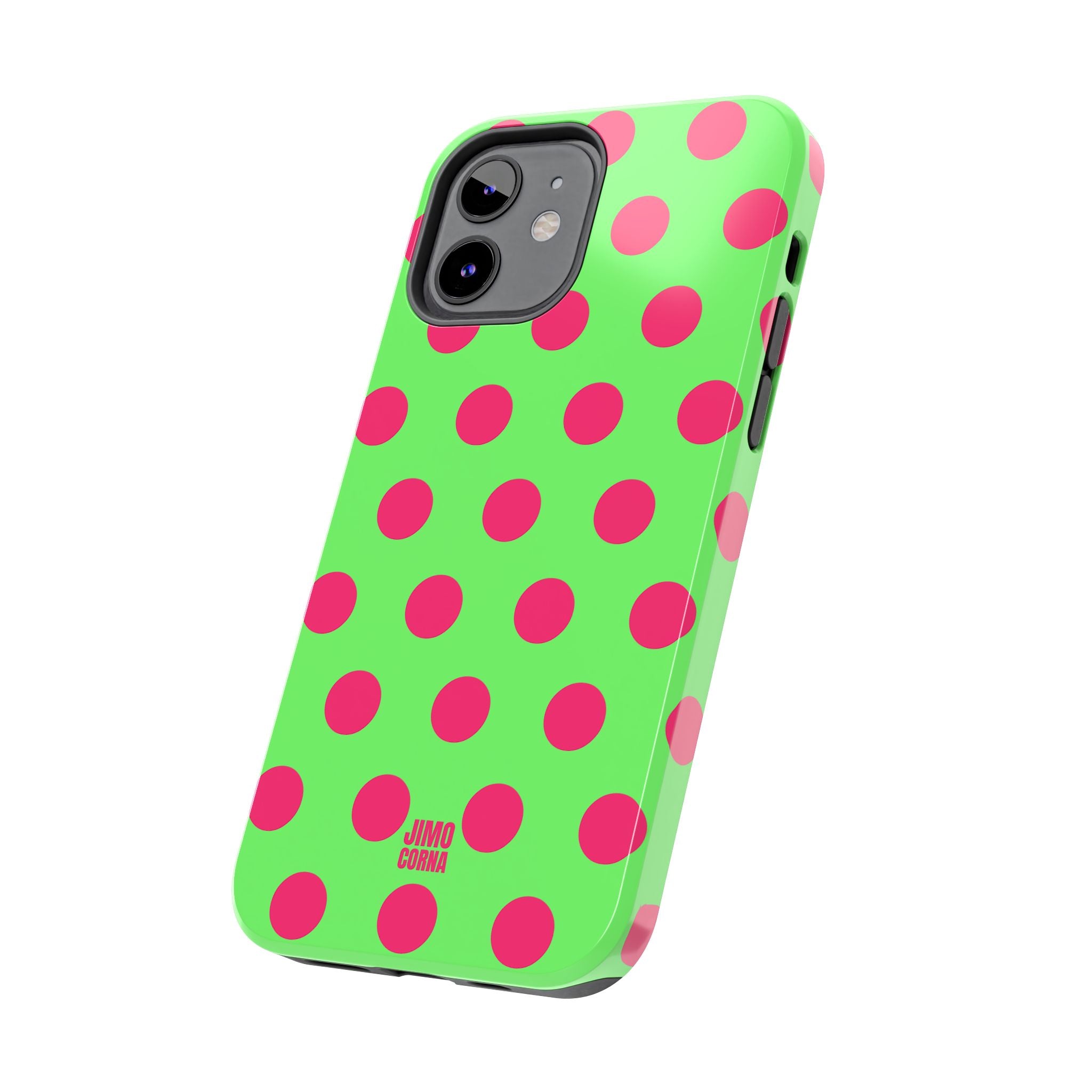 Big Polka Dot | Green and Pink