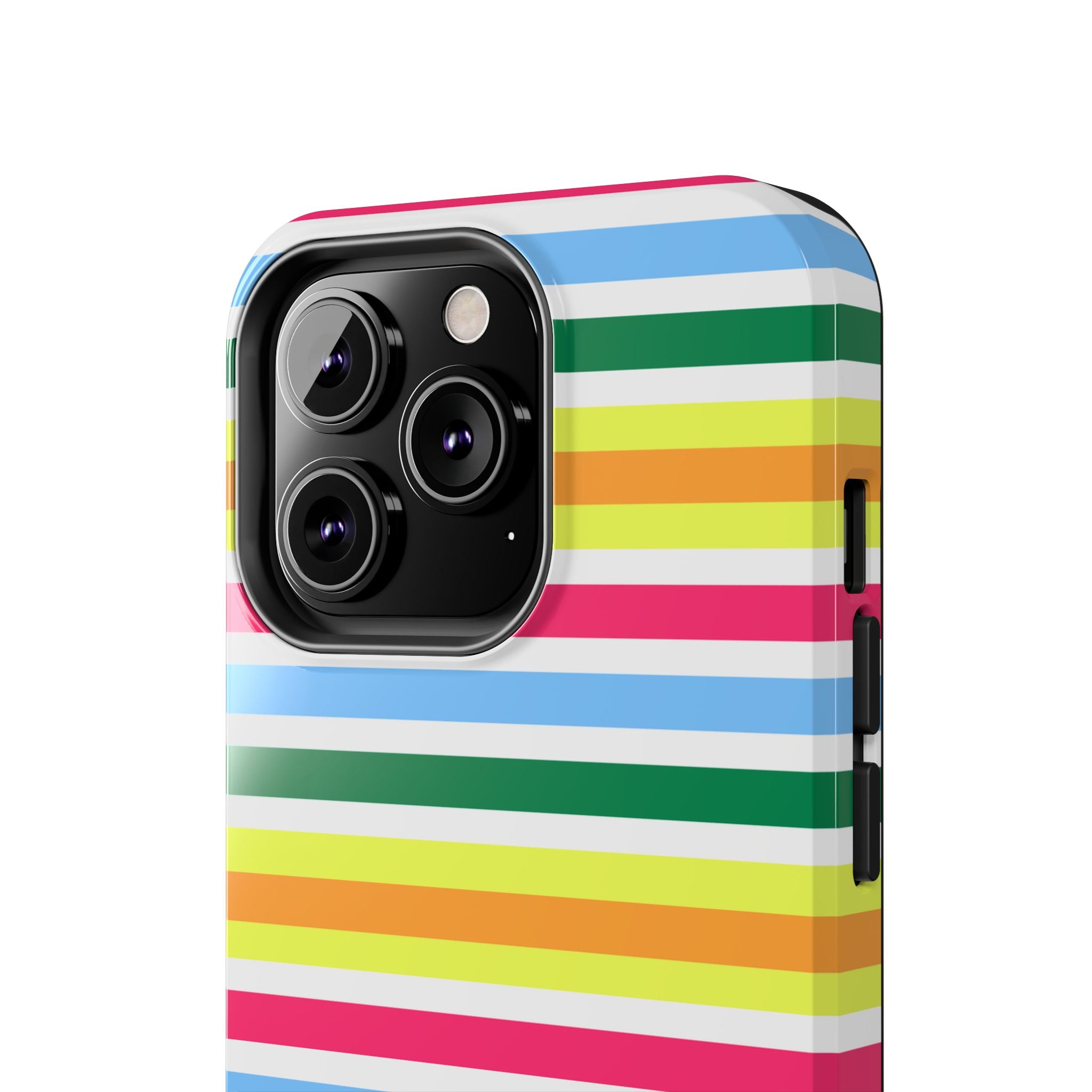 Rainbow Sorbet Stripe iPhone Case