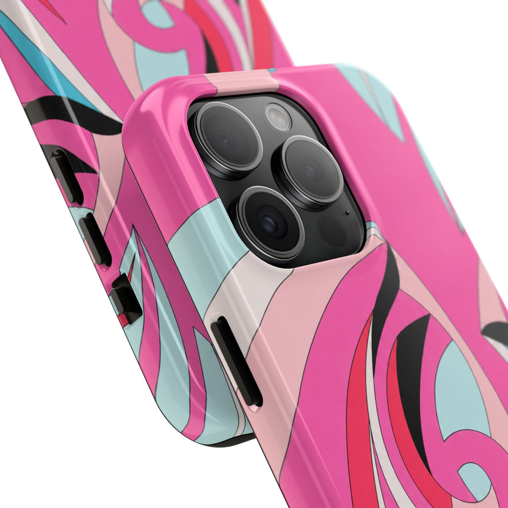 Pink Tropic Swirl iPhone Case