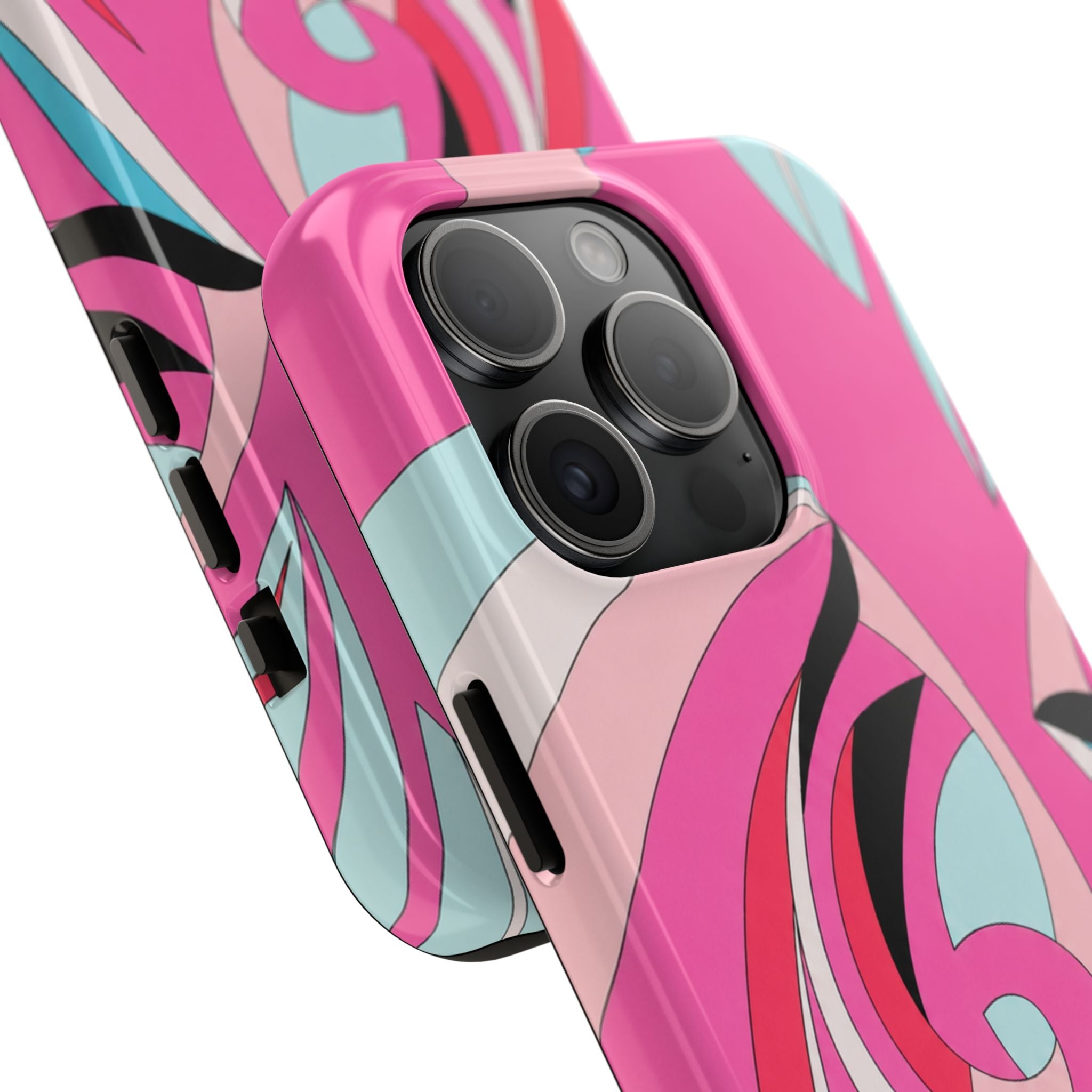 Pink Tropic Swirl iPhone Case