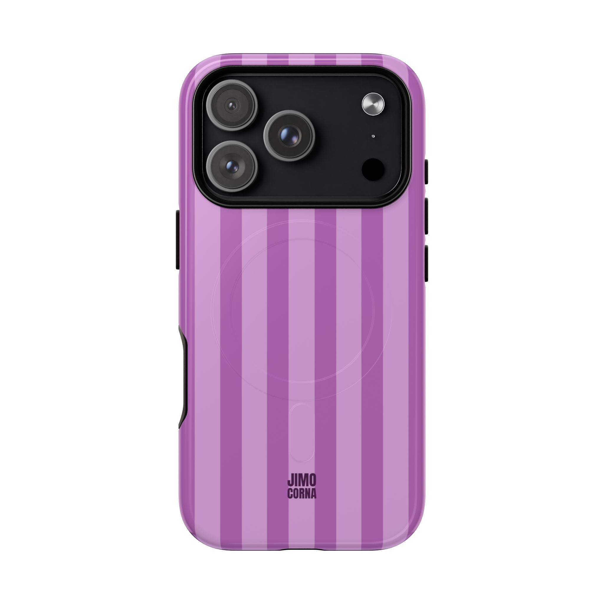 Bold Stripes MagSafe iPhone Case | Plum