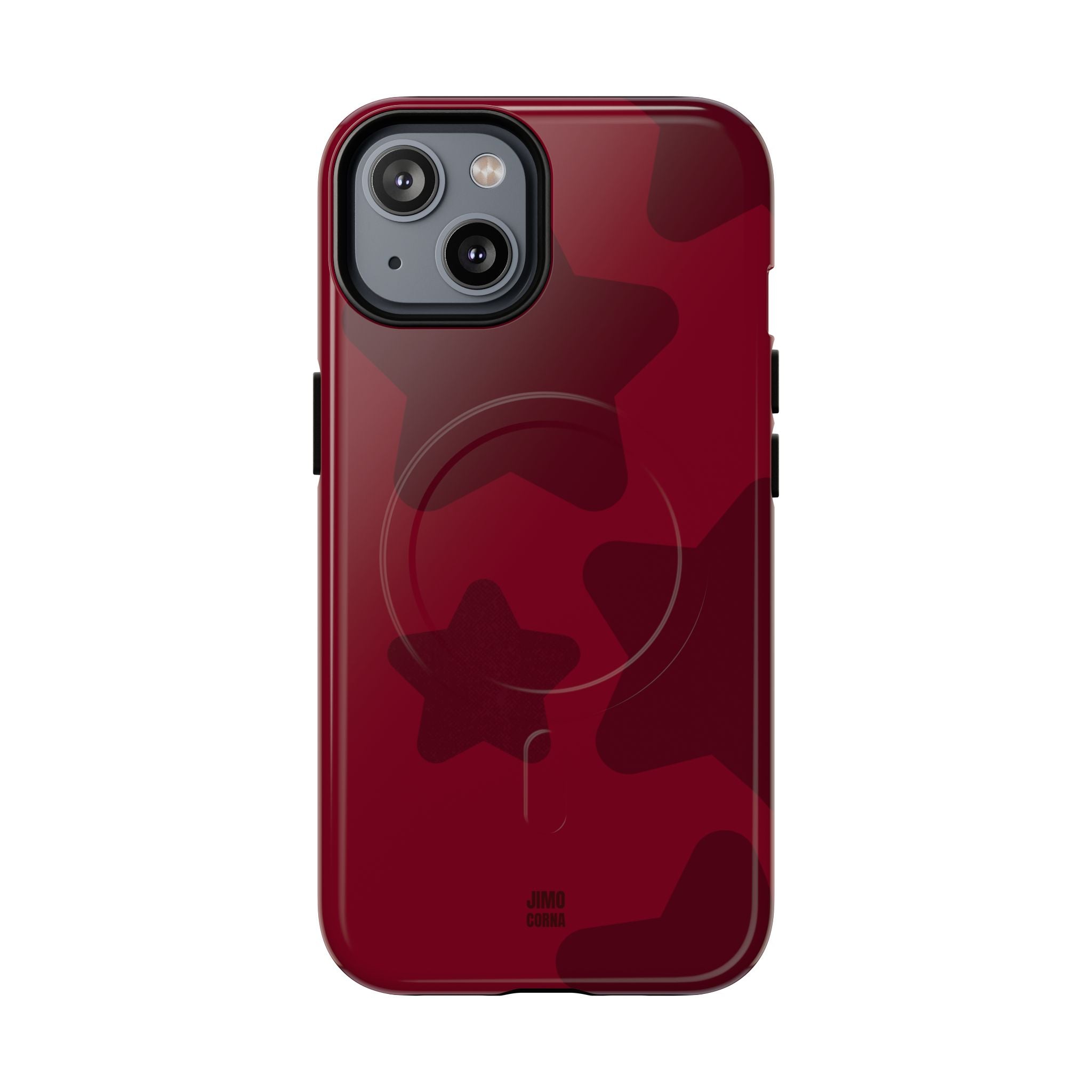 Cherry Red Bold Stars