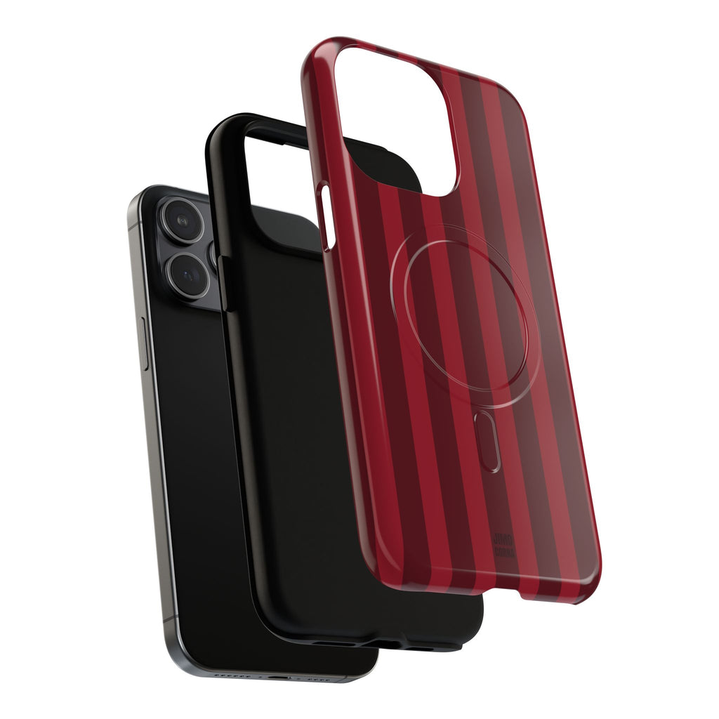 Bold Stripes MagSafe iPhone Case | Cherry