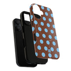 Big Polka Dot | Brown and Blue