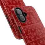 Holiday Knit | Red iPhone Case