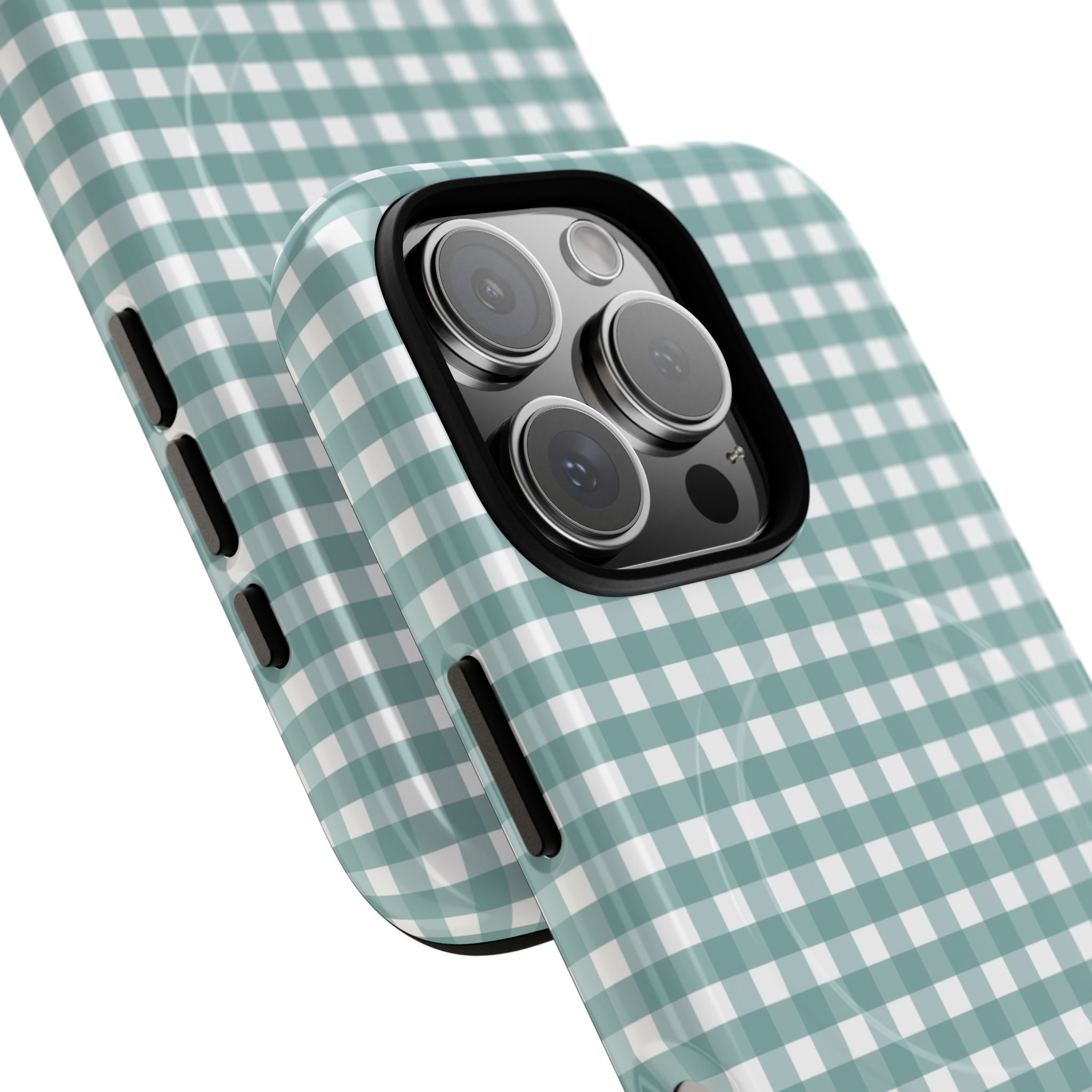 Farm Gingham MagSafe iPhone Case | Blue