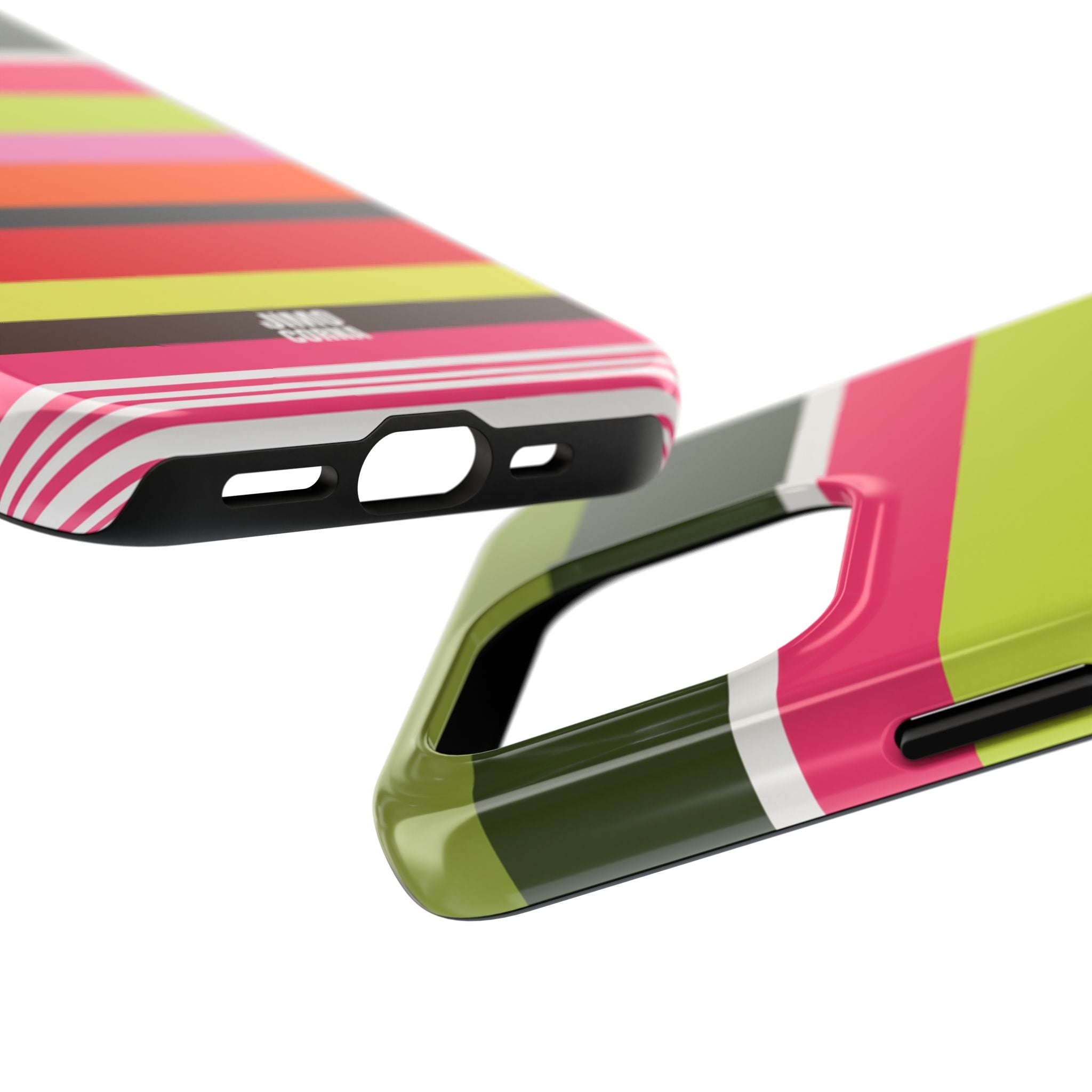 Berry Citrus Stripe iPhone Case
