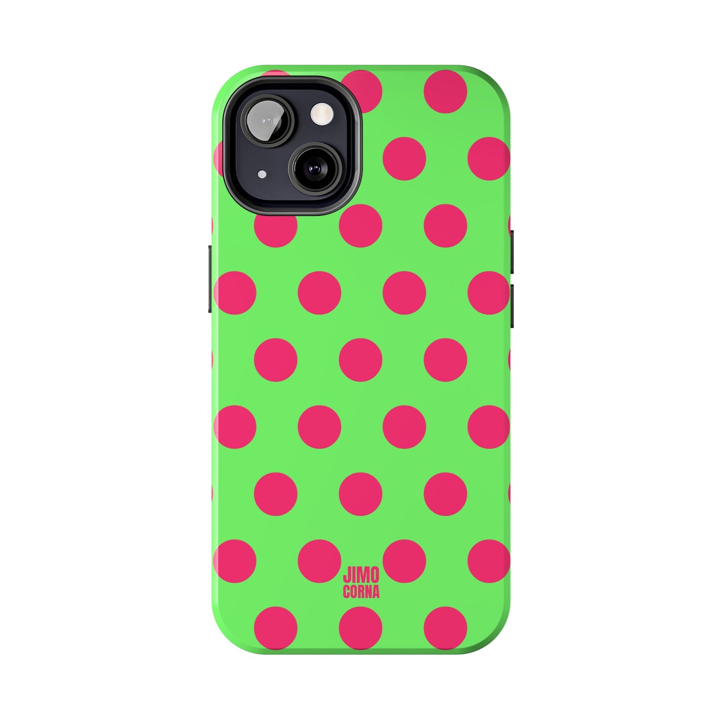 Big Polka Dot | Green and Pink
