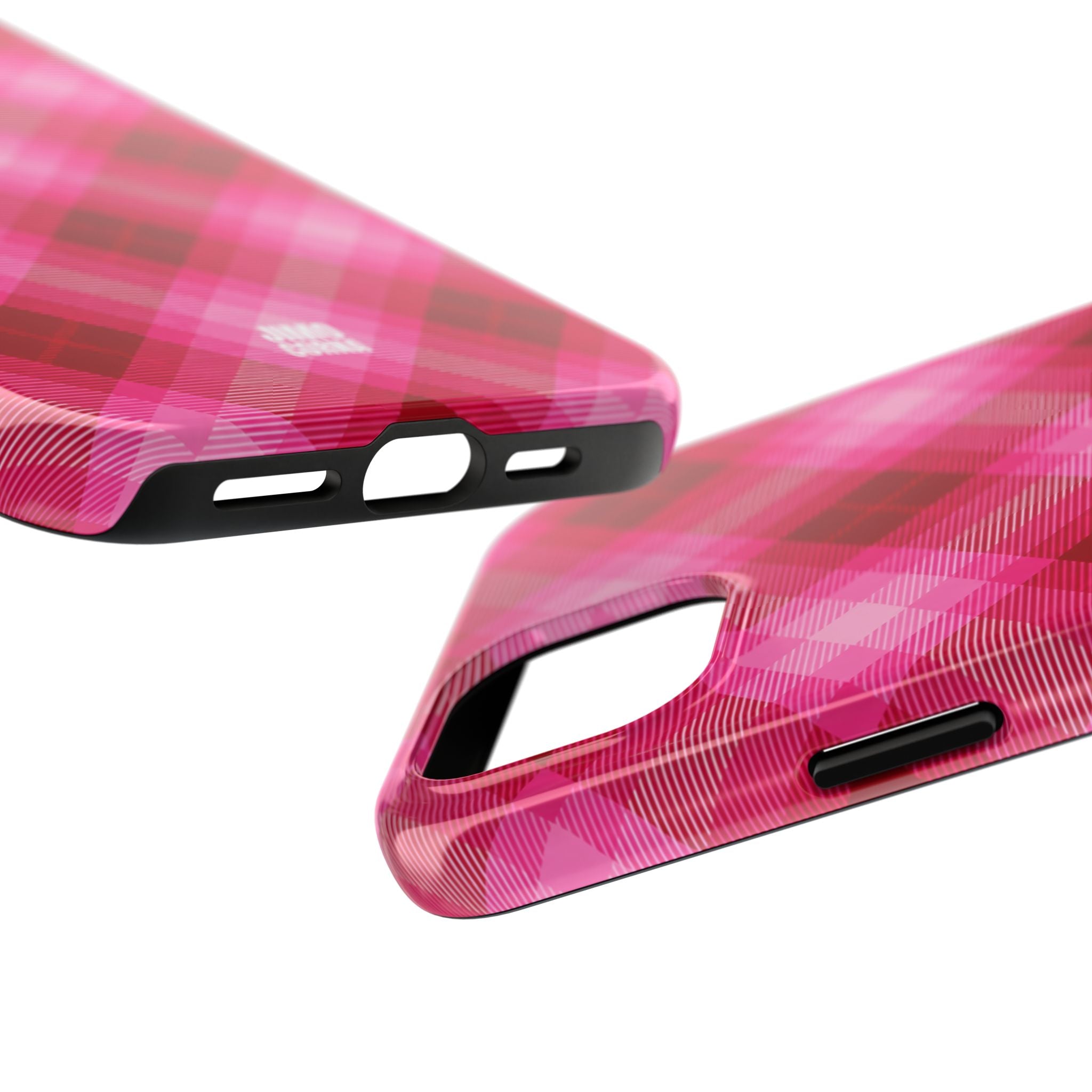 Pink Picnic Plaid iPhone Case