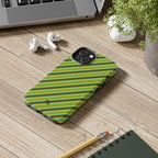 Angelina Stripes | Olive - iPhone Case