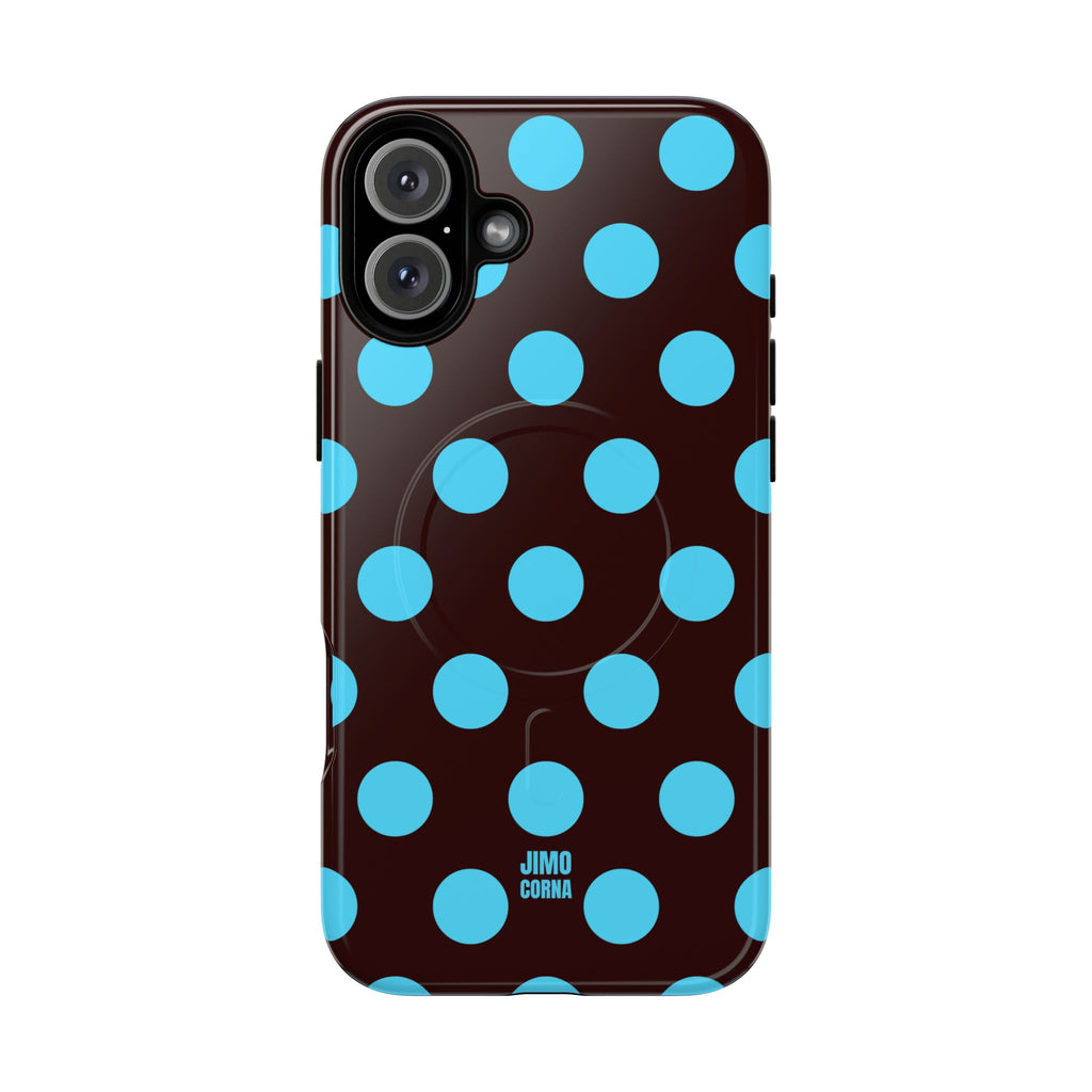 Big Polka Dot | Brown and Blue