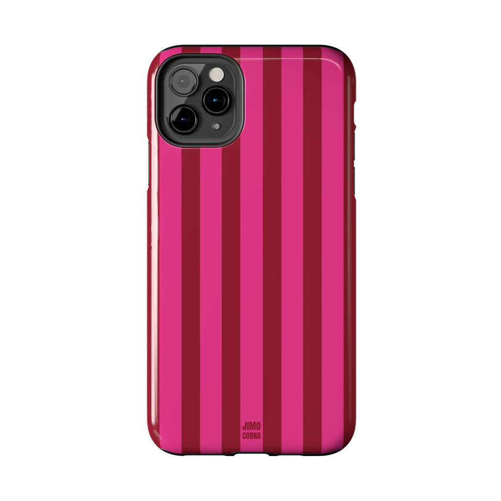 Strawberry Burst Bold Stripes