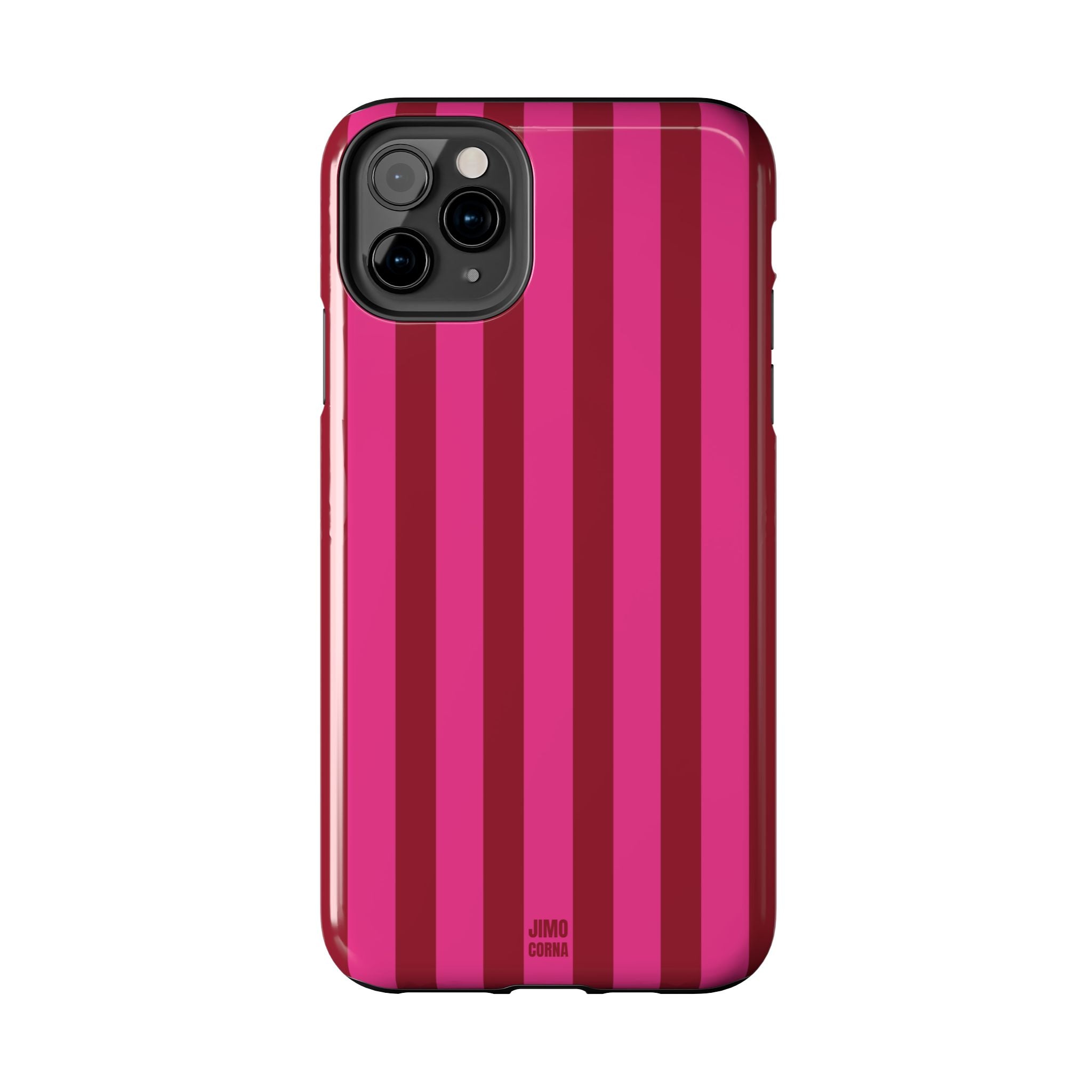 Strawberry Burst Bold Stripes