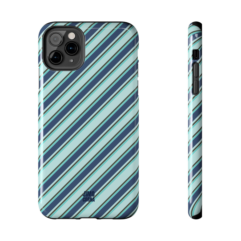 Angelina Stripes | Blue - iPhone Case