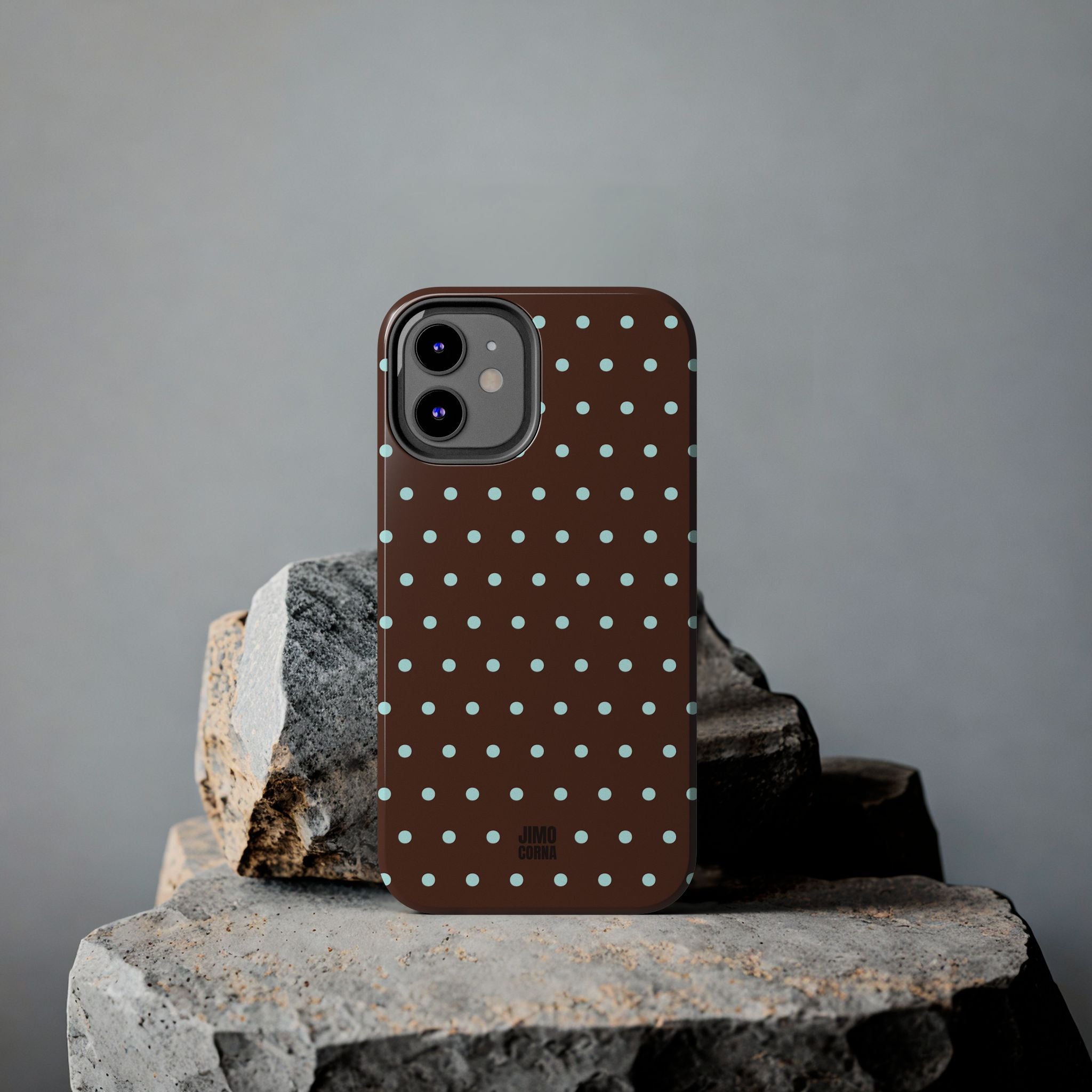 Polka Dot | Brown and Blue