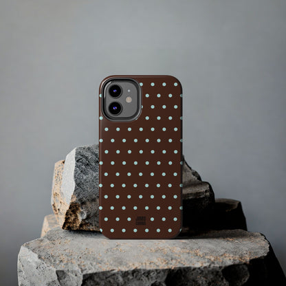 Polka Dot | Brown and Blue