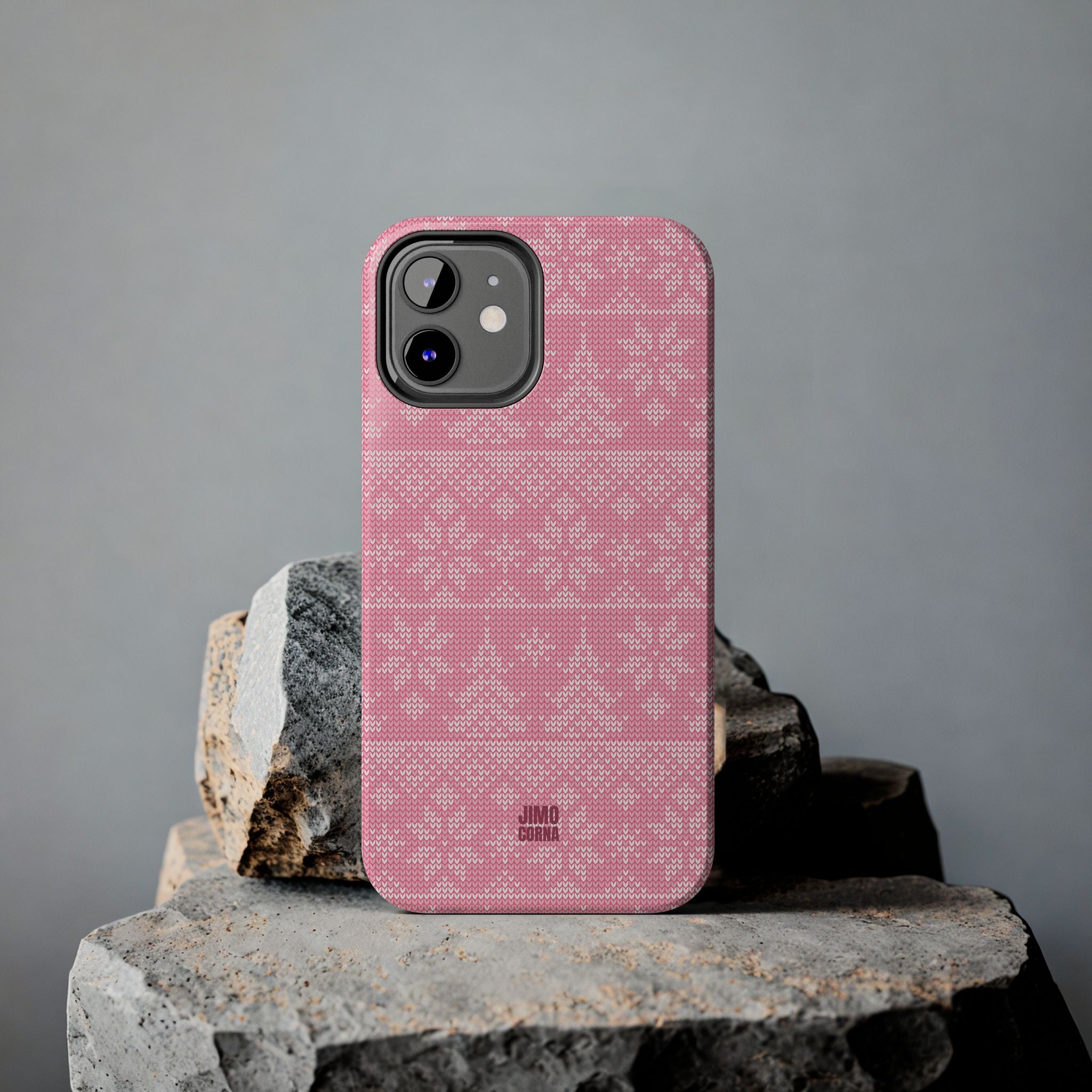 Holiday Knit | Pink iPhone Case