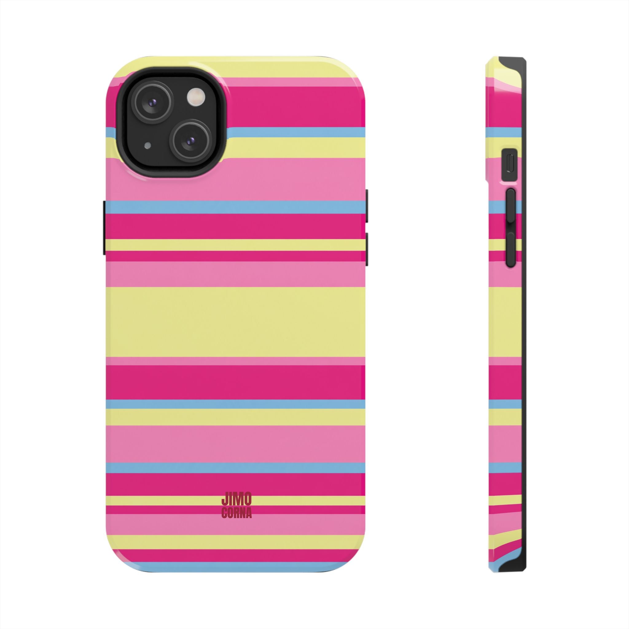 Lemonberry Stripe iPhone Case