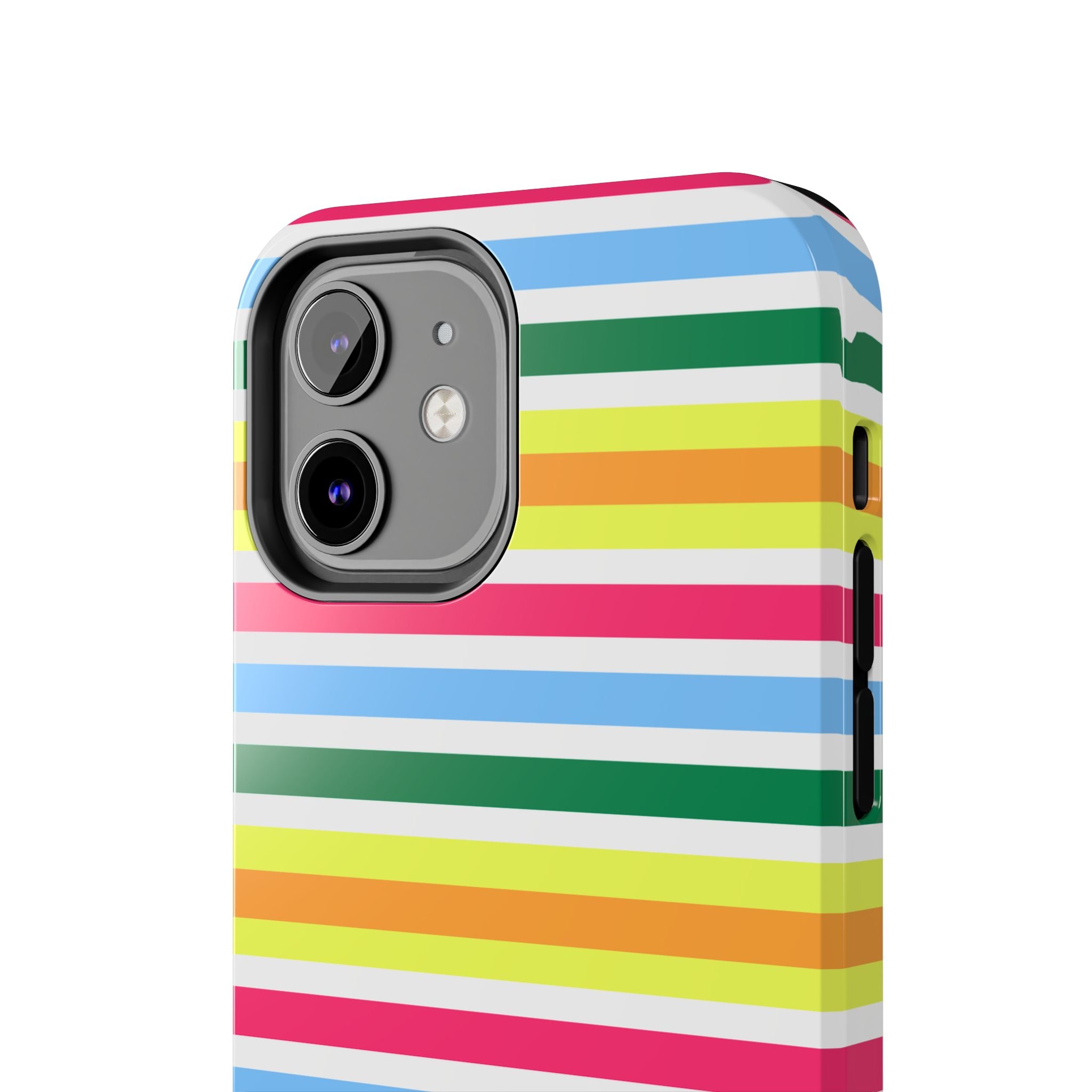 Rainbow Sorbet Stripe iPhone Case