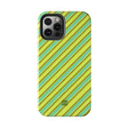 Angelina Stripes | Green - iPhone Case