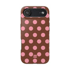 Big Polka Dot | Brown and Pink