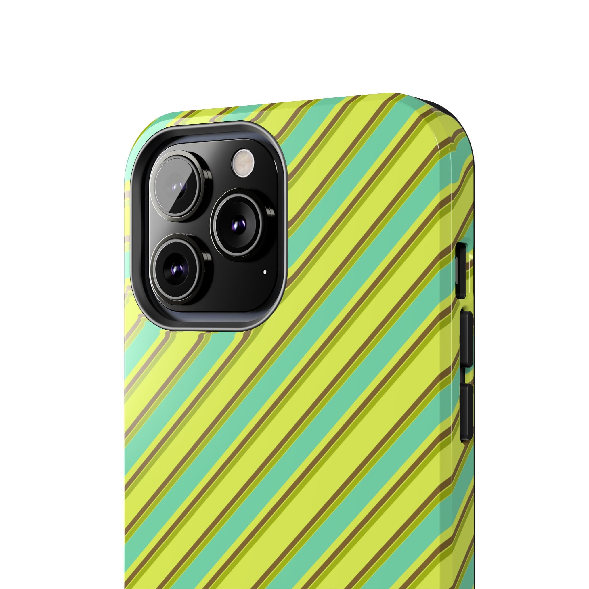 Angelina Stripes | Green - iPhone Case